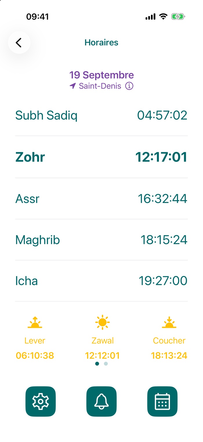 Horaires de prière du jour à Saint-Denis